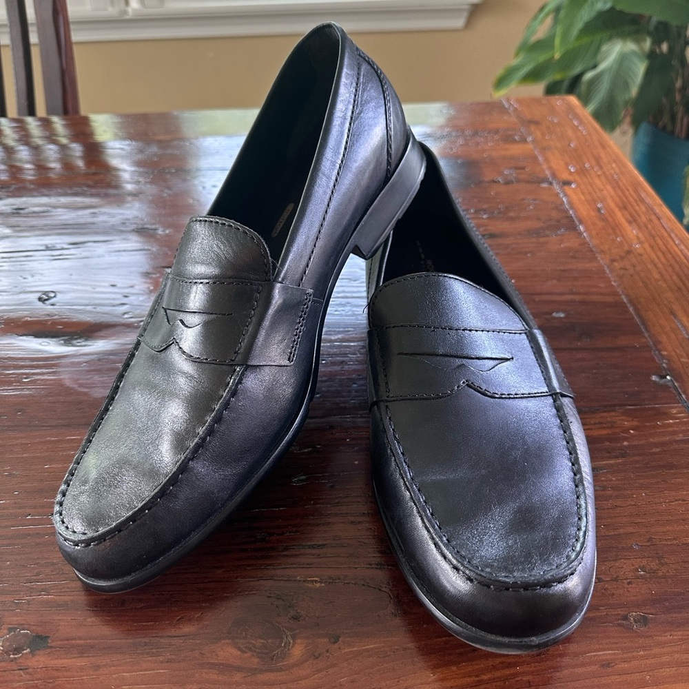 Rockport Classic Black Leather Loafers. Men’s 13